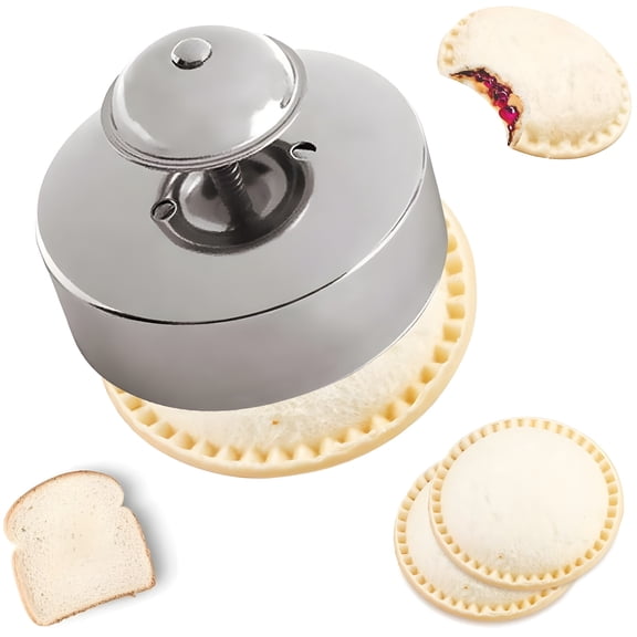 Wonder Sandwich Sealer,Food-Grade 304 Stainless Steel DIY Uncrustables Sandwich Maker,Uncrustable Maker for Making Sandwiches, Hamburgers, Pie