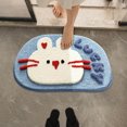 thumbnail image 3 of Bathroom Mat Is Washable Non Long Cute Colorful Green Modern Bathroom Carpet Absorbent Fine Fiber Area Rug 2x6 Small Throws Soft Carpet for Bedroom up Blanket 8by10 Area Rugs Lap Blankets And Throws, 3 of 4
