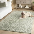 thumbnail image 3 of SAFAVIEH Marquee Jenny Oriental Area Rug, Sage/Grey, 6' x 6' Square, 3 of 11