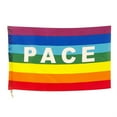 thumbnail image 1 of Pieza, bandera de la paz de siete colores, asta de bandera portátil, bandera para agitar con la mano del arco iris, decoración de jardín, 90*150cm, 1 of 10