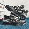 thumbnail image 3 of Comfortable and Fashionable Thick-Soled Shoes, Breathable Casual Sports Skateboard Shoes, Four-Season Men's lace-up Sports Shoes, 3 of 13