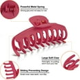 thumbnail image 4 of Big Hair Claw Clips for Women Large Claw Clip for Thin Thick Curly Hair 90's Strong Hold 4.33 Inch Nonslip Matte Hair Clips (4 Pcs), 4 of 15