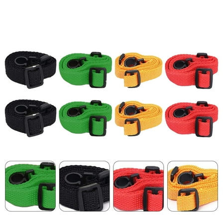 TAILTOSS 8pcs Durable Ukulele Strap Shoulder Belt Instrument Accessory Mixed Colors