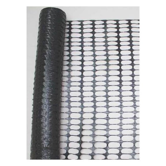Snow Fence, 4ft. H, 50 ft. L, Black 33L957