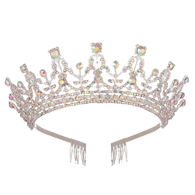Crown Bride Quinceanera Headpieces, Tiara de boda, para niñas Regalo de novia, Accesorios para el cabello para mujeres, para fiesta, Disfraces Estilo F perfecl Corona