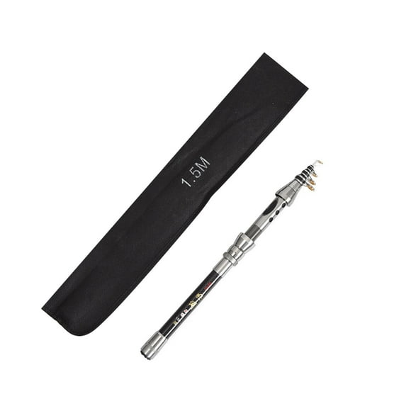 High Fiber Telescopic Fishing Rod with Smooth Reel – Full Metal Construction and X Warping Pattern Design for Outdoor Sports