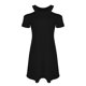 thumbnail image 4 of Vestido suelto de manga corta con hombros descubiertos informal de Color sólido Sexy informal de verano a la moda para mujer Pompotops  ghjkhdj15149, 4 of 5