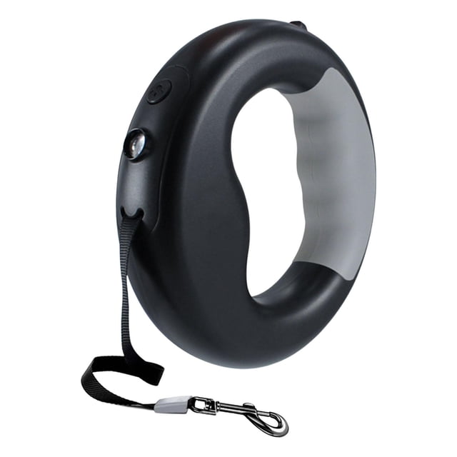 Correa retráctil automática para perros Correa para pasear perros Correa extensible Una liberación Negro Yuyangstore Correa retráctil