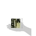 thumbnail image 2 of Deltana DSH44U3 4" x 4" Spring Hinge; Bright Brass Finish, 2 of 2
