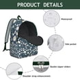 thumbnail image 4 of Vibrant Sunflower Flowers Print Backpack with Organized Interior, Perfect for Carrying Textbooks and Files, Durable Exterior, Reward Gift, 4 of 5
