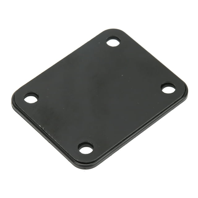 Electric Guitar Back Mounting Plate, Rustproof Electric Guitar Neck Plate Protect Finish Durable Prevent Over Tightening With Screws For Bass Gold,Black,Silver