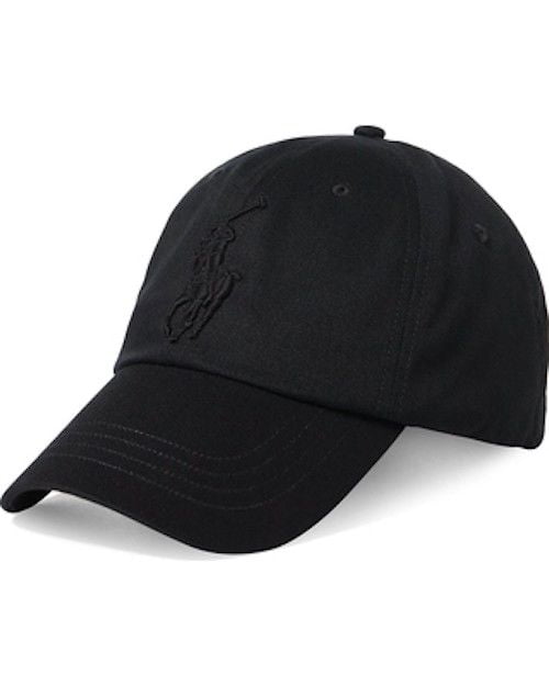black polo hat leather strap