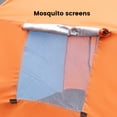 thumbnail image 3 of 2 Person Instant Camping Tent, Auto Setup Pop Up Tent for Camping, Hiking, Travel, Orange & Blue, 3 of 7