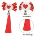 thumbnail image 3 of WHAMVOX 2 Pcs Barrettes à Cheveux Rouges avec Design Cœur pour Décoration de Mariage et Quotidienne, 3 of 5