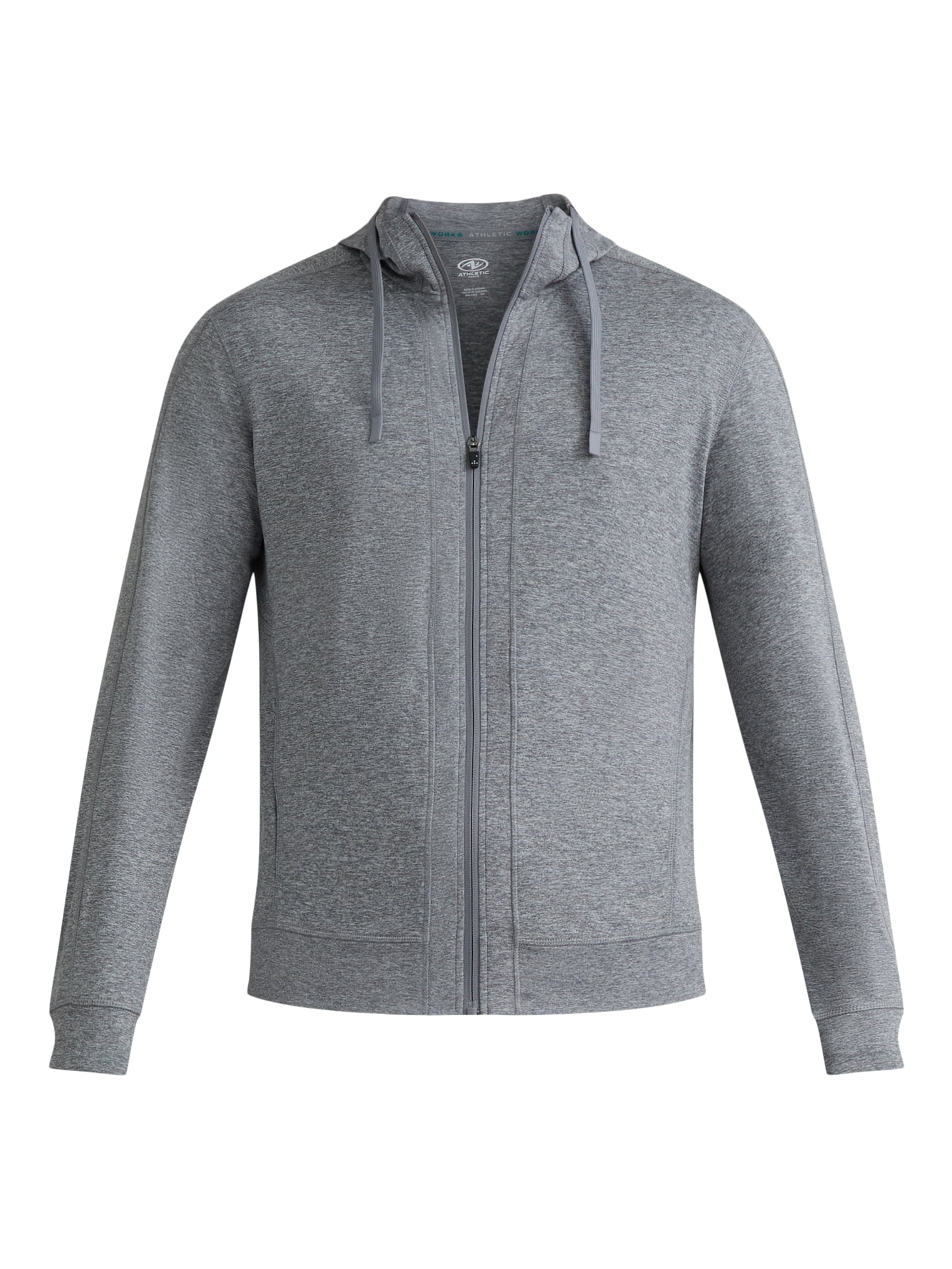 Athletic Works Men's and Big Men's ButterCore Soft Full Zip Hoodie, Sizes S-3XL