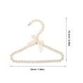 thumbnail image 2 of KAKOWELY 1Set Beige Plastic Mini Clothes Hanger for Pet Costume Home Use Mini Hanger, 2 of 8