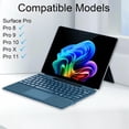 thumbnail image 2 of Detachable Bluetooth Type Cover 13 inch with Touchpad & Pen Holder for Surface Pro Copilot+ 11th, Pro 11/10/9/8, Pro X,Sapphire, 2 of 7