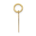 thumbnail image 2 of Solid 14k Yellow Gold Small Number 7 Charm Pendant - 18mm x 7mm, 2 of 4
