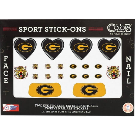 Color Club Sport Stick-Ons, Grambling State, 20 pc