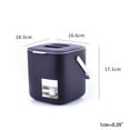 thumbnail image 5 of lanema 2 Tiers Kitchen Compost Bin Odorless Compost Bucket with Carrying Handle Indoor Food Waste Bin Easy to Trash Can, 5 of 16