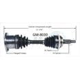 thumbnail image 1 of TrakMotive GM-8030 CV Axle Shaft Premium OEM Replacement, 1 of 3