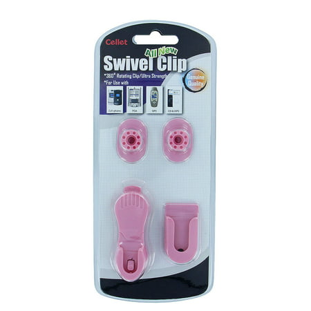 Cellet Light Pink Universal Swivel Clip Holder for Belt /