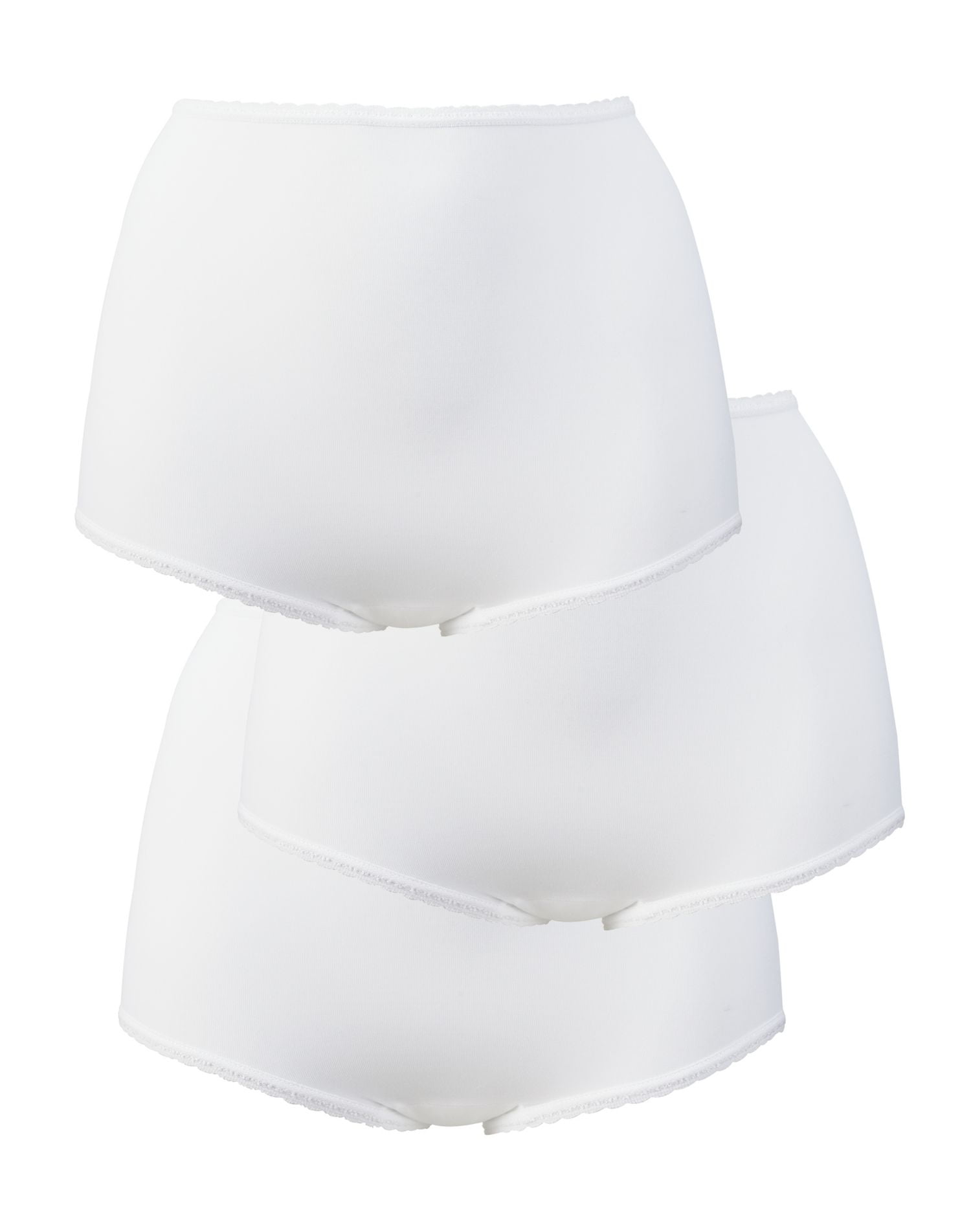 Bali Culottes Skimp Skamp pour Femmes Lot de 3, 11, Blanc/blanc/blanc
