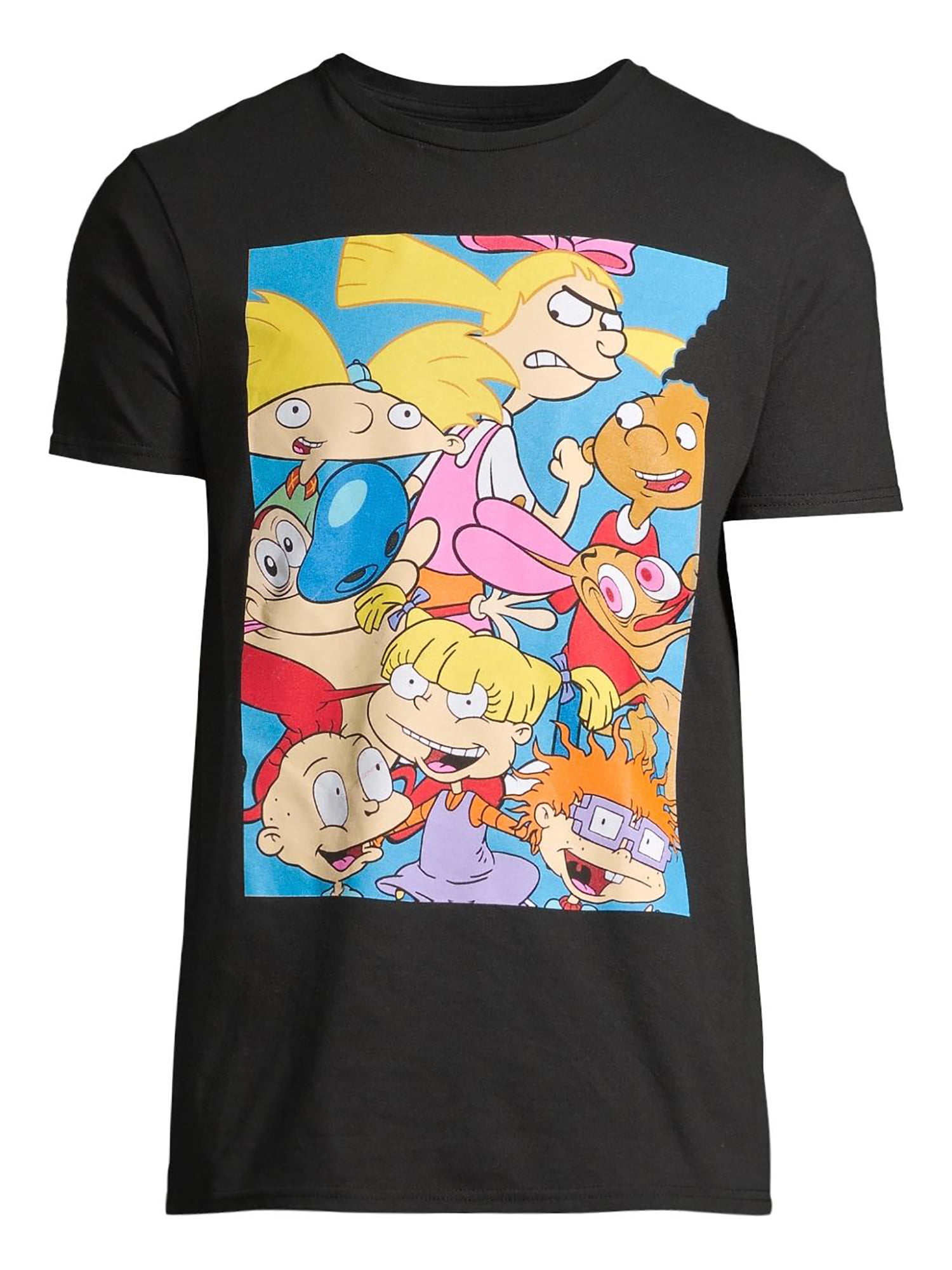 Nickelodeon Hey Arnold Men's & Big Men's Split Graphic Fleece Crewneck  Sweatshirt, Sizes S-3XL 