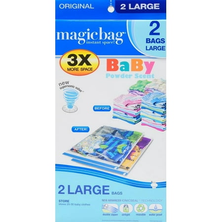 Magicbag Original Large, 2-Pack Baby Powder Scented