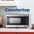 thumbnail image 4 of Countertop Microwave Oven, Compact 0.7 Cubic Ft., 700-watt Capacity, 6 Auto Cooking Settings, Child-Lock Technology, Kitchen Essentials for the Countertop, Dorm Room or Apartment, Stainless Steel, 4 of 5