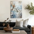 thumbnail image 4 of WFSposter Flower Bird Canvas Wall Art Decorations for Bedroom Bathroom Framed Artwork Modern prints picture Ready to Hang 12x16", 4 of 7