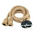 thumbnail image 2 of Pendant Light Hemp Rope Retro Industrial Style Hanging Lamp Ceiling Lamp Jute Rope for Clothes Shop Coffee Shop Bar Restaurant Single Head 2m, 2 of 12