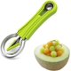 thumbnail image 1 of 1 pieza (verde) Juego de cucharas para melón, cortador de sandía profesional 4 en 1 de acero inoxidable, juego de herramientas para tallar frutas, para recogedor de frutas, removedor de semillas, sepa, 1 of 5