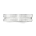 thumbnail image 3 of White Sterling Silver Ring Band Wedding 6mm Polished Fancy Size 12, 3 of 4