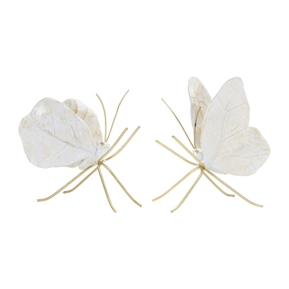 Melrose International LLC Butterfly (Set of 2) 4"H, 4.5"H Resin
