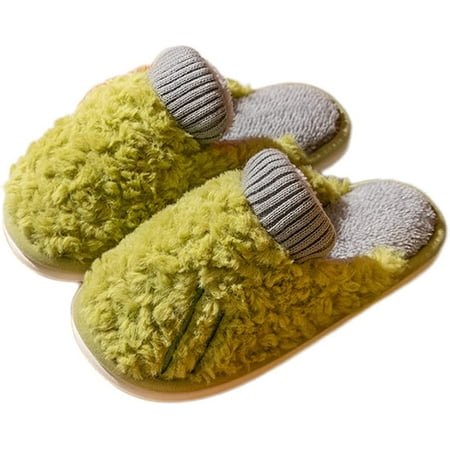 

PIKADINGNIS Women s Cute Cozy Slippers Memory Foam Faux Fur Lined Closed Toe Slides Fuzzy Soft House Bedroom Shoes Indoor Outdoor
