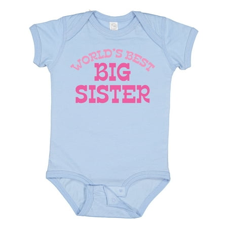 

Inktastic World s Best Big Sister Girls Baby Bodysuit