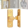 thumbnail image 3 of Pestillo para puerta de granero, cerradura de seguridad para el hogar, herrajes de aleación de zinc, pestillo para puerta corrediza Oro de 90 grados, 3 of 8