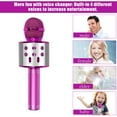 thumbnail image 4 of Karaoke Microphone, Wireless Bluetooth Karaoke Microphone Children, Portable 4-In-1 Handheld Microphone Machine, Home Ktv Player With Speaker And Recording Function, 4 of 5