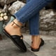thumbnail image 4 of Zapatos Casuales de las Mujeres de Moda Malla Redonda Del Dedo Del Pie Más Tamaño Transpirable Zapatillas de Playa Planas Zapatos de Verano de las Mujeres de Moda Cómodo Estilo Primavera / Verano, 4 of 9