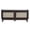 Espresso-03, variant on 43" Shoe Storage Bench with Cushion, 2-Tier Wood Bench with Adjustable Shelves and 2 Rattan Doors, Rustic Shoe Organizer Cabinet for Entryway, Hallway