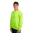 thumbnail image 4 of JERZEES - Hi Vis NuBlend Crewneck Sweatshirt | High-Stitch Density, Seamless body, Adult Fleece Sweater, Pre-Shrunk 8 oz, Pack-3, Size M, 4 of 6