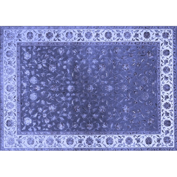 Ahgly Company Indoor Rectangle Persian Blue Traditional Area Rugs, 6' x 9'