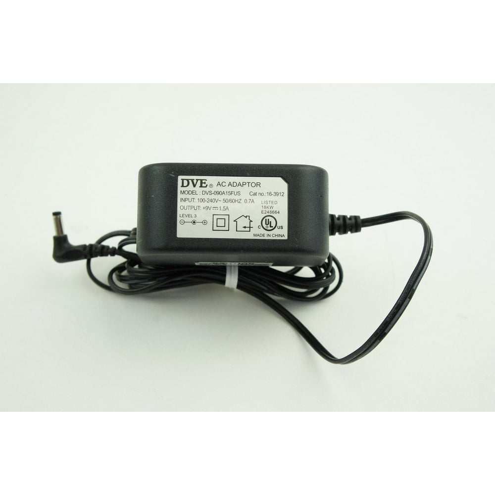9V 1.5A Switching AC Adapter Power Supply Model DVS090A15FUS, By DVE