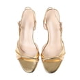 thumbnail image 1 of Women Summer Gold Sandal Open Toe TPR Material Retro Style for Vacation Shopping Commuting Sandal 36, 1 of 8