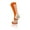 Orange, White, variant on TCK Baseline Crew Athletic Socks for Basketball, Football & Sports - Large, Orange/White