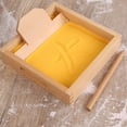 thumbnail image 1 of Caja de madera Montessori para aprendizaje de idiomas caja de raspado Ehuebsd de arena para niños juguetes de Educación Temprana mesa de arena para niños escritura, 1 of 8