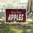 thumbnail image 5 of Farm Fresh Apples Yard Sign 5 Pack of 18 Inch x 24 Inch Single Sided Weatherproof Heavy-Duty Plastic with Stake | Local Produce, Orchard Promotions, Fresh Seasonal Fruit | Made in USA, 5 of 7