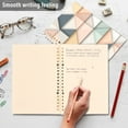 thumbnail image 4 of FORMRS 1-Subject Spiral Notebook 8" x 5" College Ruled 60 Refillable Sheet A5 Hard Cover, Pink Geometric, 4 of 7