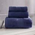 thumbnail image 4 of Cotton 6 Piece Bathroom Towel Set | 2 Bath Towels, 2 Hand Towels, 2 Washcloths Soft and Absorbent - Blue, 4 of 5